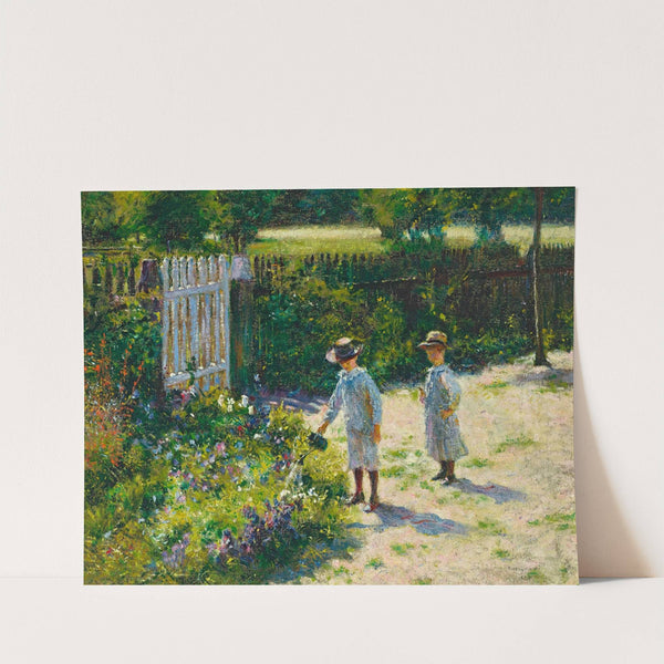 Children in the garden by Władysław Podkowiński