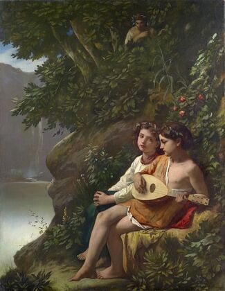 Children Making Music Overheard By A Nymph