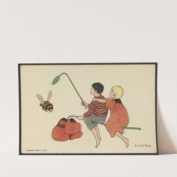 Children on a flower by Lisbeth Bergh