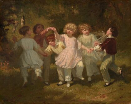 Children Playing in a Park (c. 1860)