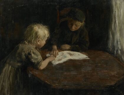 Children with a Picture-book