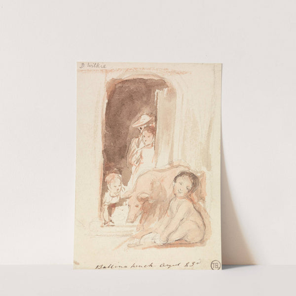 Children with Pig at a Doorway in Ballynahinch, Ireland by Sir David Wilkie