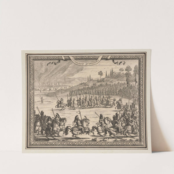 Siege of the Trojan camp (1648) by Abraham Bosse