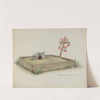 Child’s Grave with Hand Made Cross of Wood (c. 1937) by Majel G. Claflin