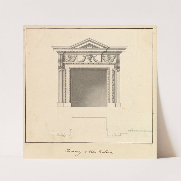 Chimney to the Parlour, Houghton Hall, Norfolk by Isaac Ware