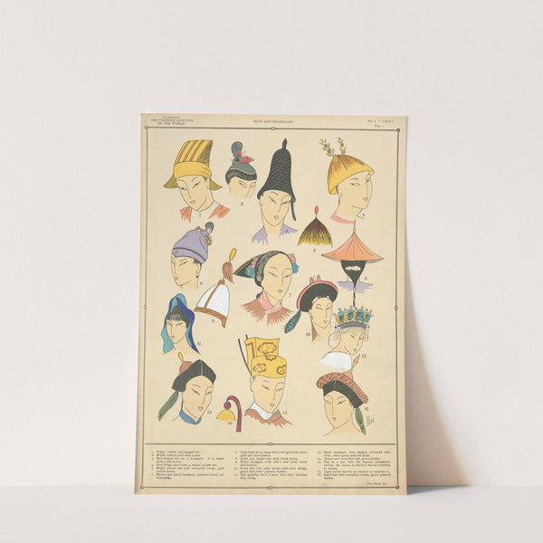 China - Hats and headgears by Paul Louis de Giafferri