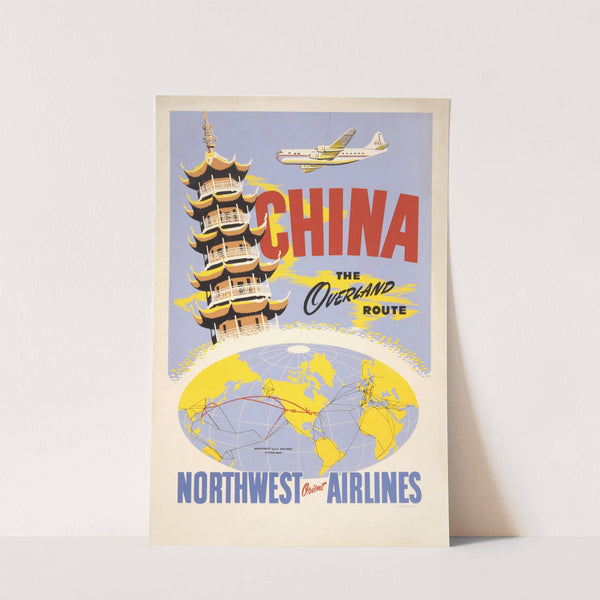China, the overland route. Northwest Orient Airlines by Anonymous