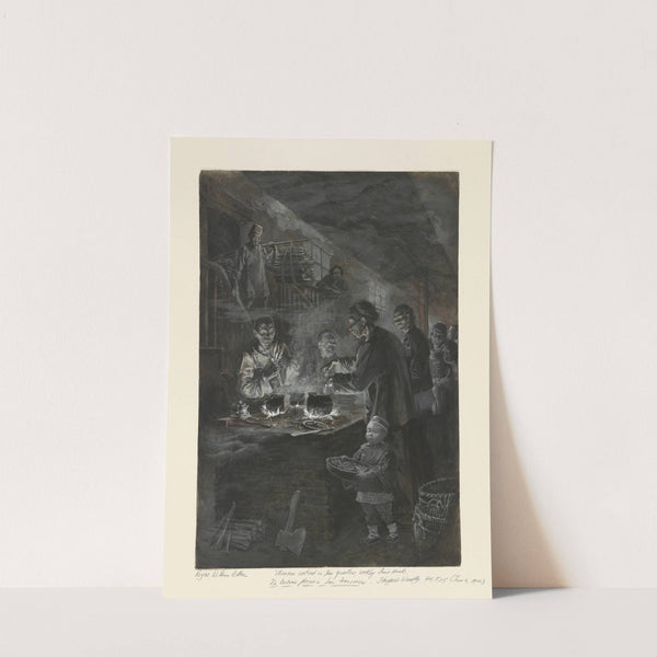 Chinamen confined within the Chinese quarter, cooking their meals (1900) by William Allen Rogers