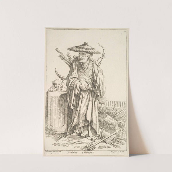 Chinese Soldier (1738–1745) by François Boucher
