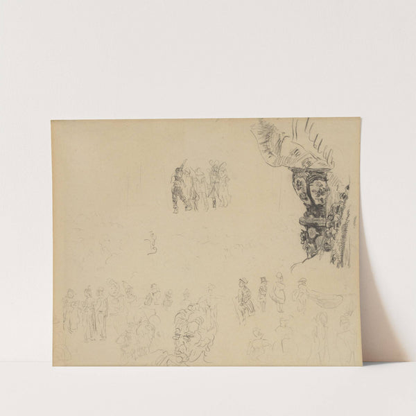 Chinese vaas en figuren by James Ensor