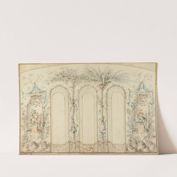 Chinoiserie Wall Design by Jean-Baptiste Pillement