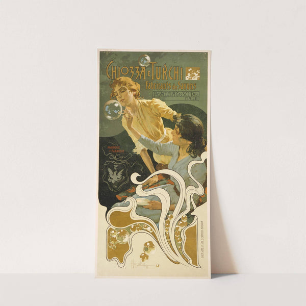 Chiozza e Turchi, fabricants de savons, Pontelagoscuro, Italie (1899) by Adolfo Hohenstein