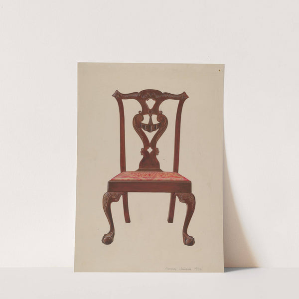 Chippendale Mahogany Side Chair by Arthur Johnson