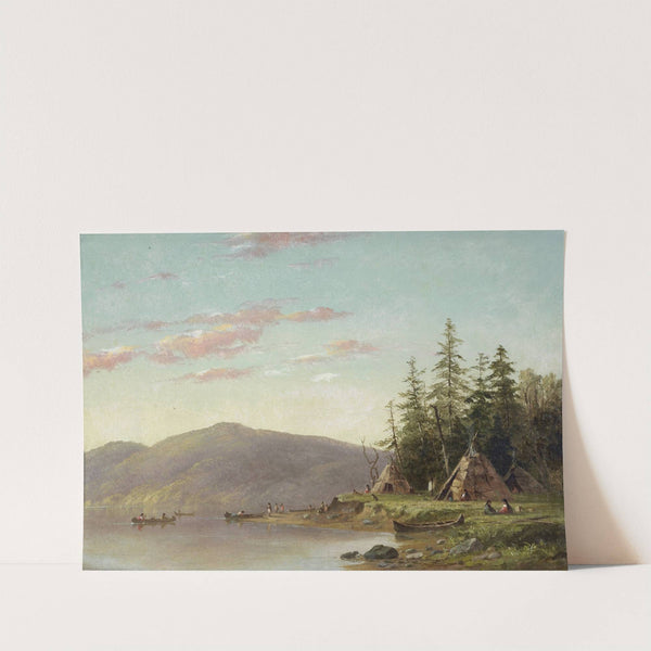 Chippewa Encampment on the Upper Mississippi by Seth Eastman