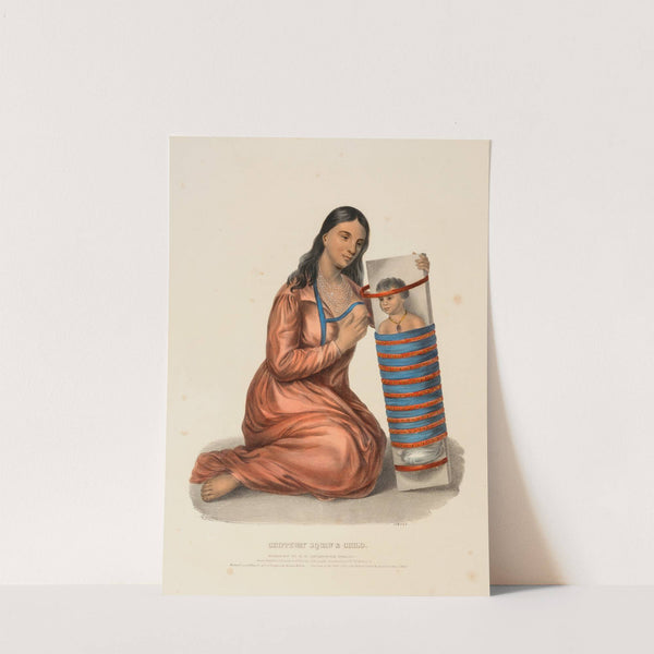 Chippeway Woman & Child (1838) by Charles Bird King