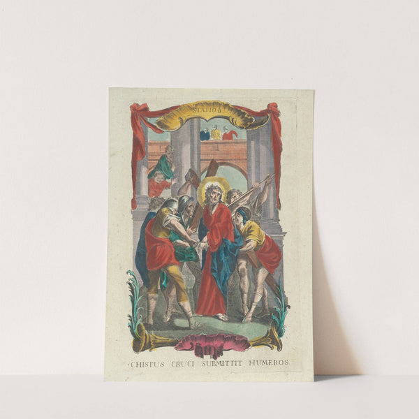 Chistus Cruci Submittit Humeros by Remondini family