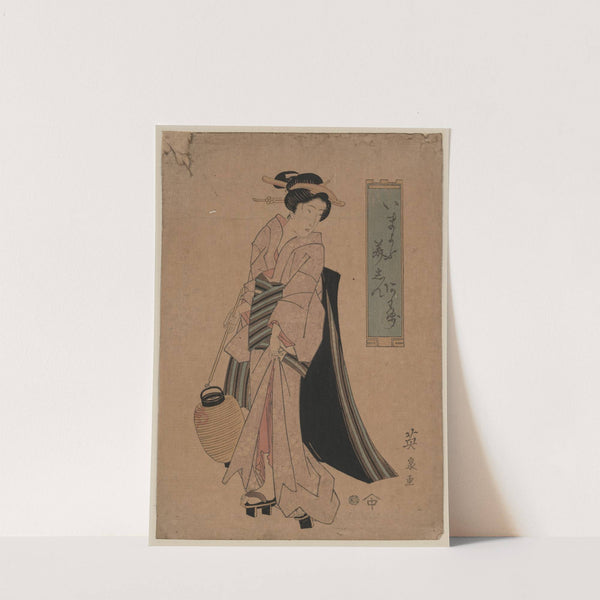 Chōchi o motsu onna (1818) by Keisai Eisen