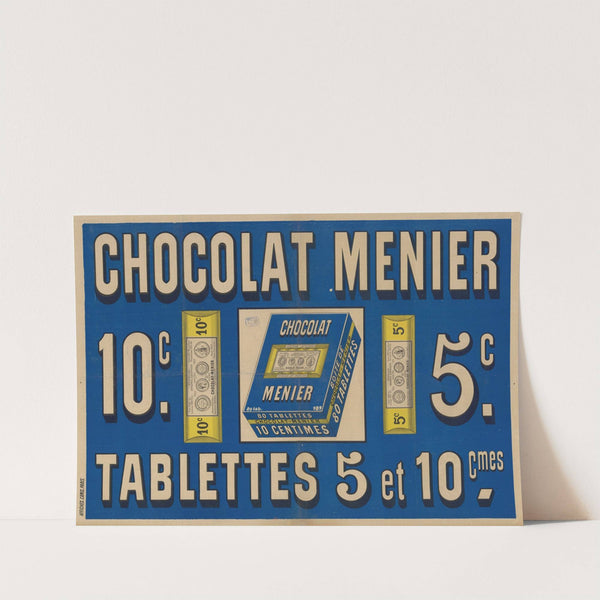 Chocolat Menier 10c, 5c, Tablettes (1898) by Imp. Camis