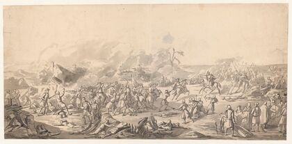 Chodkiewicz’s Battle of Kircholm on 27 September 1605 (1850)