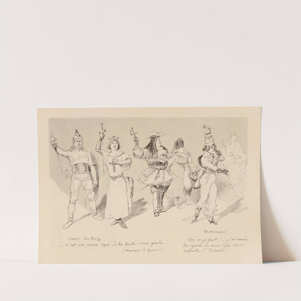 Chœurs des Rois C’est une croix qui de la honte nous garde by Adolphe Léon Willette