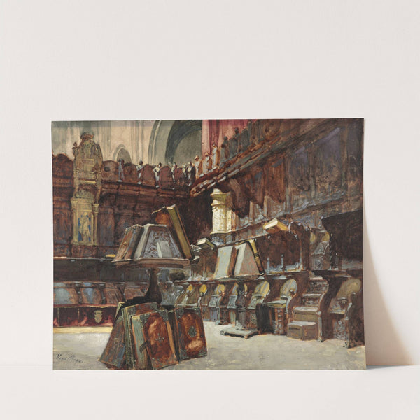 Choir Stalls in a Spanish Cathedral (c. 1868) by Henri Regnault