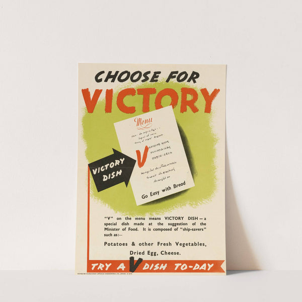 Choose for Victory - Try a V Dish Today by Anonymous