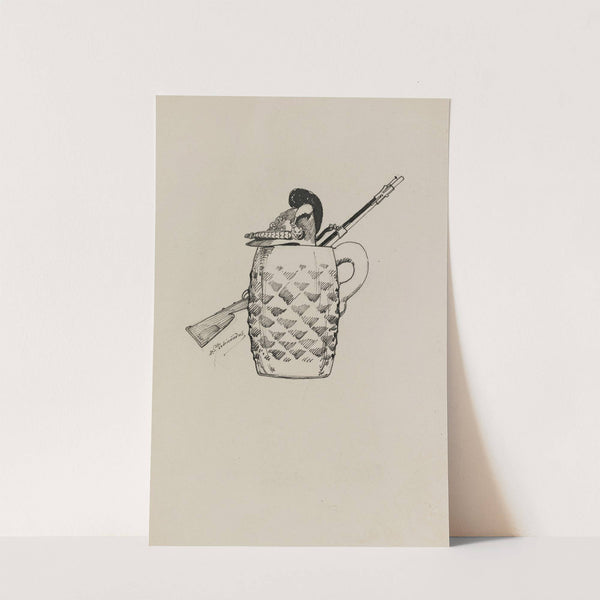 Chope de bière, casque et fusil (1882-1883) by Alexandre Ferdinandus