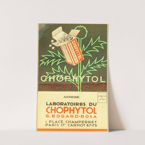Chophytol (1910-1950) by Laboratoires du Chophytol