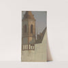 Chorflankenturm einer romanischen Kirche by Jakob Becker