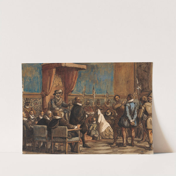 Chr. 4. Lader Bødlen Tage Ordenskæden Og Sværdet Fra Falskneren Christopher Rosenkrantz by Wilhelm Marstrand