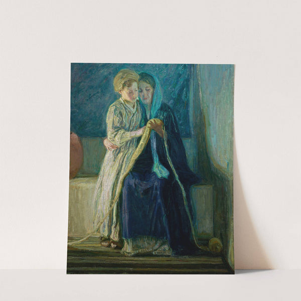 Christ and His Mother Studying the Scriptures by Henry Ossawa Tanner