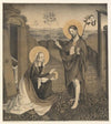 Christ and Mary Magdalene in a fenced garden (1823)