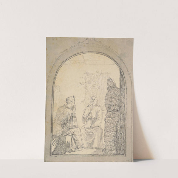 Christ and Nicodemus by Christen Købke