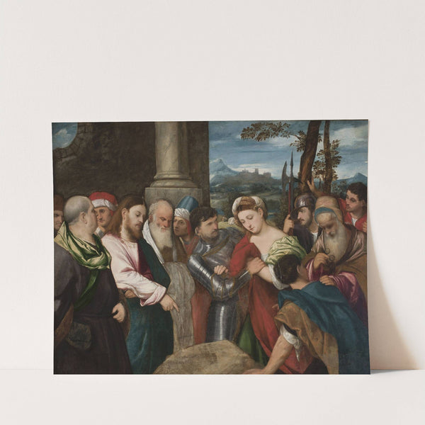 Christ and the adulteress by Bonifacio Veronese