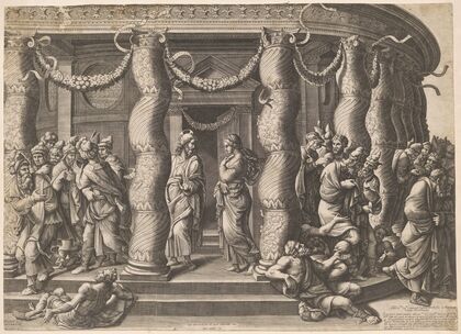 Christ and the adulterous woman (1575)