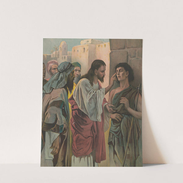 Christ and the blind man by Harris, Jones & Co