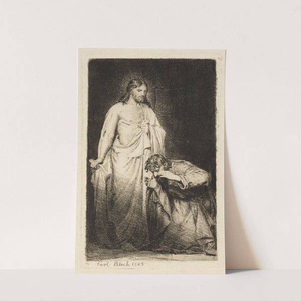 Christ and the doubting Thomas by Carl Bloch