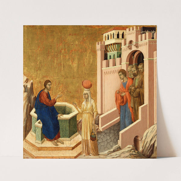 Christ and the Samaritan Woman by Duccio di Buoninsegna