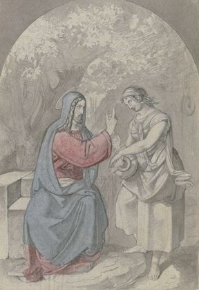 Christ and the Samaritan woman at the well