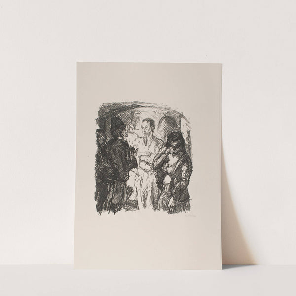 Christ and the Sinner, plate 3 from the portfolio ‘Six Lithographs to the New Testament’ (1911) by Max Beckmann