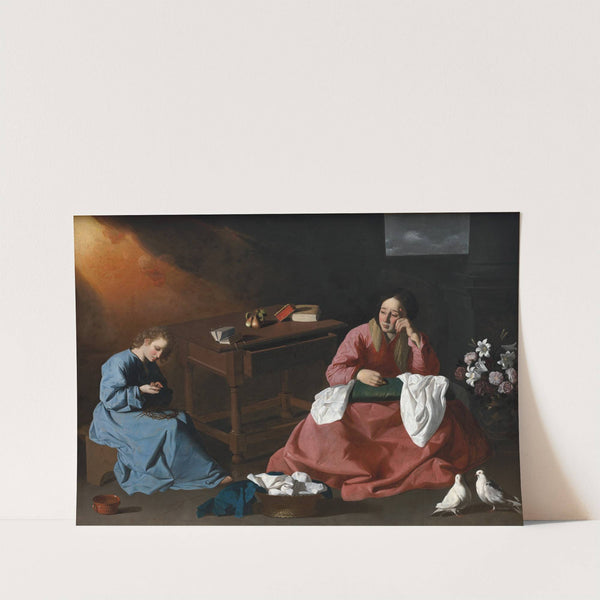 Christ and the Virgin in the House at Nazareth (c. 1640) by Francisco de Zurbarán