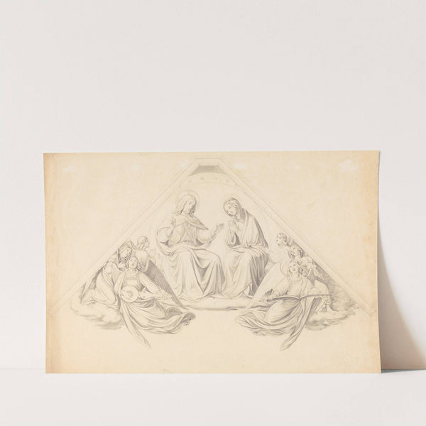 Christ and the Virgin with Music-Making Angels by Johann Friedrich Overbeck