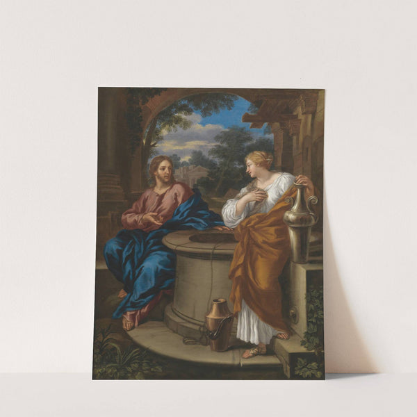 Christ And The Woman Of Samaria by Giuseppe Nicola Nasini