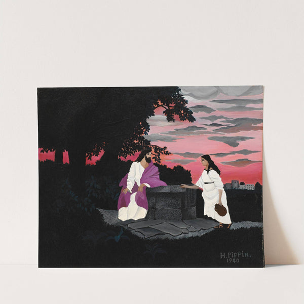 Christ and the Woman of Samaria (1940) by Horace Pippin