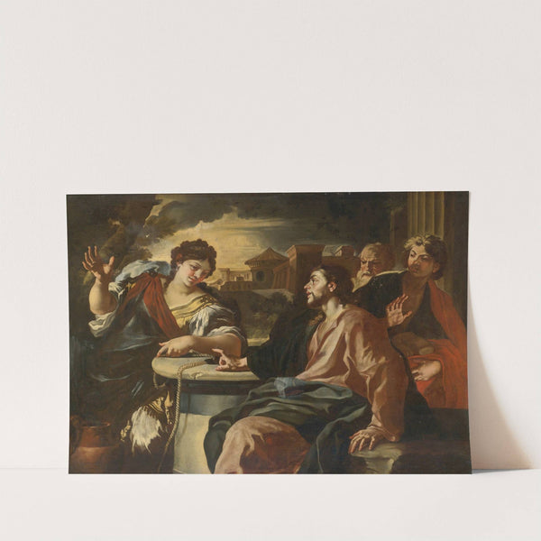 Christ And The Woman Of Samaria by Francesco Solimena