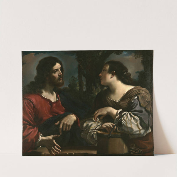 Christ And The Woman Of Samaria (1619-1620) by Guercino