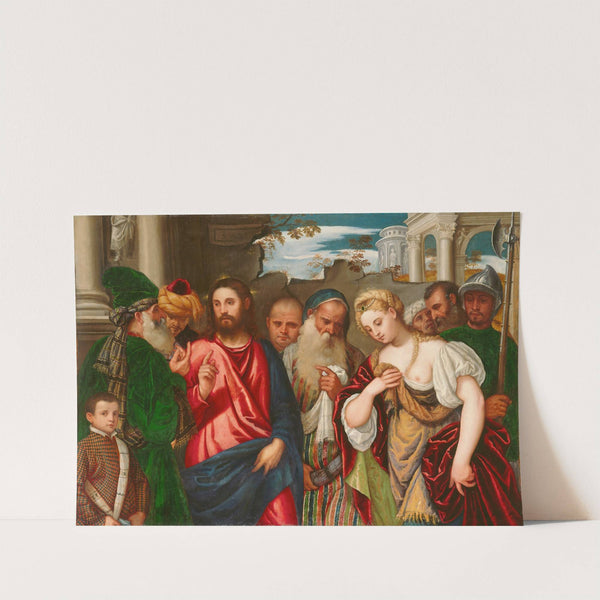Christ and the Woman Taken in Adultery by Workshop of Paolo Veronese