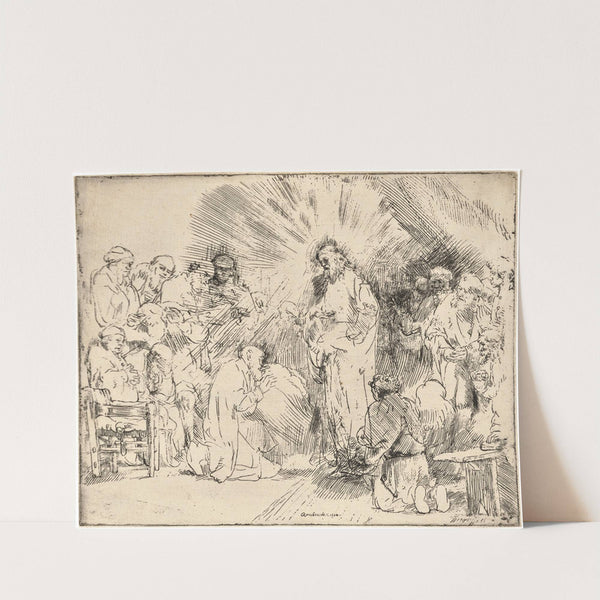 Christ appearing to the Apostles by Rembrandt van Rijn