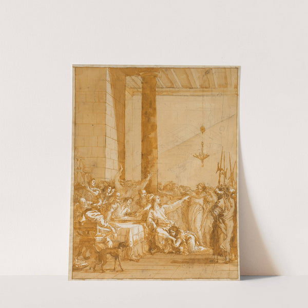 Christ at Supper with Simon the Pharisee, with the Anointment of Christ’s Feet by Mary Magdalen (1785) by Giovanni Domenico Tiepolo