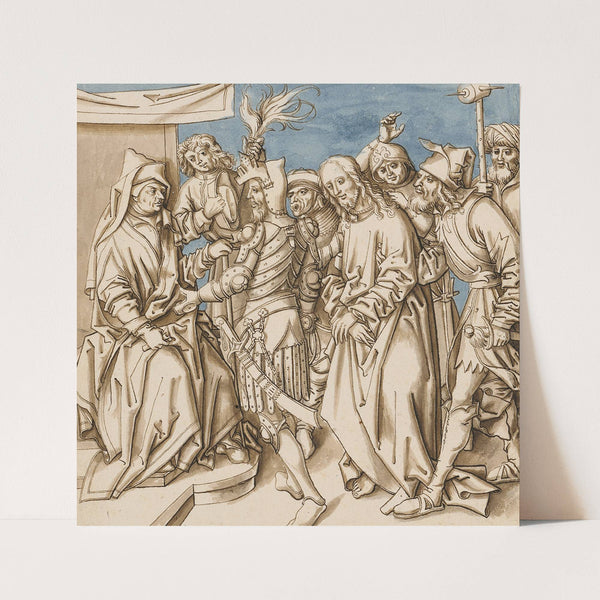 Christ before Caiaphas by Circle Of Hans Holbein The Elder